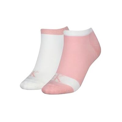 Calvin strumpor kvinnor sneaker 2P glansig, Rosa/vit, 75-77 EU Calvin strumpor kvinnor sneaker 2P glansig, Rosa/vit, 75-77 EU
