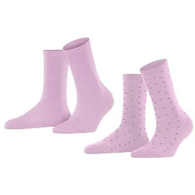 ESPRIT Dam Playful Dot 2-pack hållbar ekologisk bomull förstärkta damstrumpor med mönster som andas prickade i 2 par strumpor, rosa (Lupine 8299), 35–38 (2-pack) ESPRIT Dam Playful Dot 2-pack hållbar ekologisk bomull förstärkta damstrumpor med mönster som andas prickade i 2 par strumpor, rosa (Lupine 8299), 35–38 (2-pack)