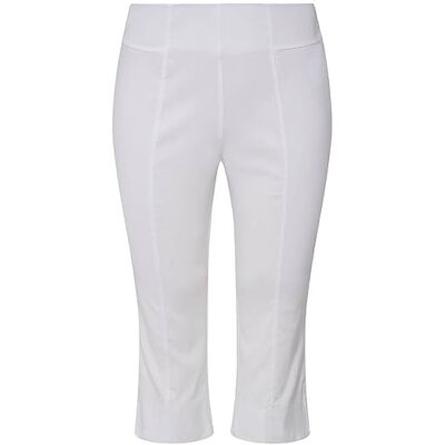 Ulla Popken damer stora storlekar överdimensionerade Bengalin-Capri, mycket elastisk, skrynkelfri, elastiskt midjeband snövit 46 722031200-46 Ulla Popken damer stora storlekar överdimensionerade Bengalin-Capri, mycket elastisk, skrynkelfri, elastiskt midjeband snövit 46 722031200-46