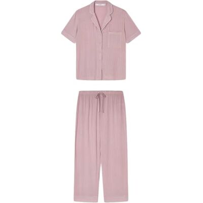 women'secret Pyjamas med dragsko mjuk touch mauv för kvinnor, stickrosa, S, rosa, S women'secret Pyjamas med dragsko mjuk touch mauv för kvinnor, stickrosa, S, rosa, S