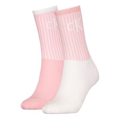 Calvin strumpor kvinnor strumpa 2P glansigt ribbat, Rosa/vit, 75-77 EU Calvin strumpor kvinnor strumpa 2P glansigt ribbat, Rosa/vit, 75-77 EU