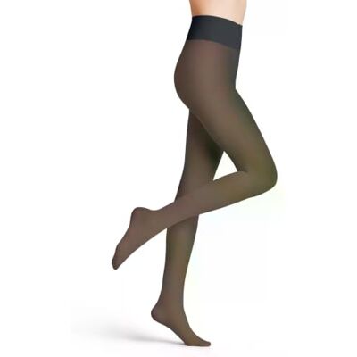 FALKE dam High Waist sandbank 30 Den W Ti transparent mönstrade strumpbyxor (1-pack), Blå marin 6179, S FALKE dam High Waist sandbank 30 Den W Ti transparent mönstrade strumpbyxor (1-pack), Blå marin 6179, S