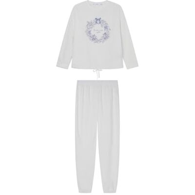 women'secret Ice Generics PJ Collection Pyjama, Vit, XL för kvinnor women'secret Ice Generics PJ Collection Pyjama, Vit, XL för kvinnor