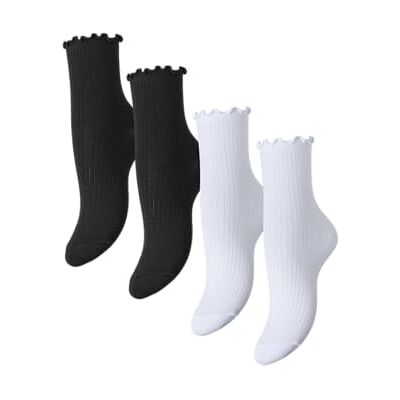 PIECES Pcafia 4-pack strumpor Noos, svart, one size PIECES Pcafia 4-pack strumpor Noos, svart, one size
