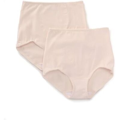 Bali Formkläder, trosor för kvinnor, lätt kontroll, utjämnande underkläder, magkontroll 2-pack (färgerna kan variera), XXL Bali Formkläder, trosor för kvinnor, lätt kontroll, utjämnande underkläder, magkontroll 2-pack (färgerna kan variera), XXL