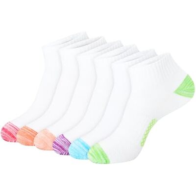 Hanes Vardaglig strumpa för kvinnor (förpackning med 6), Vit blandad, 40.5-46 EU Hanes Vardaglig strumpa för kvinnor (förpackning med 6), Vit blandad, 40.5-46 EU