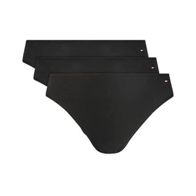 Tommy Hilfiger Dam 3-pack doppad brasiliansk UW0UW05968, lila, S, Lila (svart/svart ribb/svart), S Tommy Hilfiger Dam 3-pack doppad brasiliansk UW0UW05968, lila, S, Lila (svart/svart ribb/svart), S