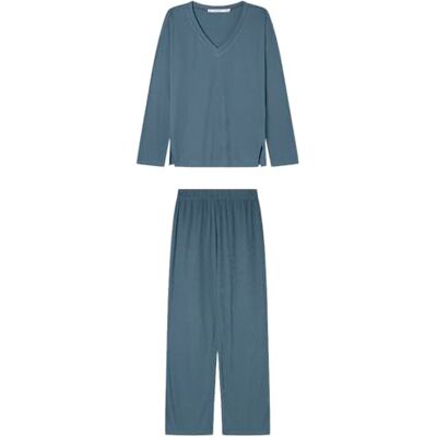 women'secret Lång Lifewear Nordic Botanical Pyjamas för kvinnor, Medium blå, M women'secret Lång Lifewear Nordic Botanical Pyjamas för kvinnor, Medium blå, M