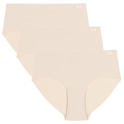 Under Armour Women's Underwear Pure Stretch No Show Hipster Pant, 3 Pack Solid Under Armour Women's Underwear Pure Stretch No Show Hipster Pant, 3 Pack Solid