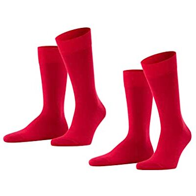 FALKE Strumpor (set om 2) herr, Röd (Scarlet 8228), 43/46 EU FALKE Strumpor (set om 2) herr, Röd (Scarlet 8228), 43/46 EU