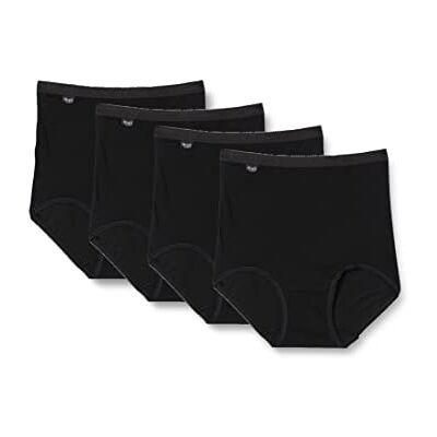 Sloggi dam Kalsonger Basic+ Maxi 4P, Svart, 50 Sloggi dam Kalsonger Basic+ Maxi 4P, Svart, 50