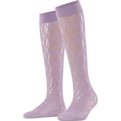 FALKE dam knästrumpor Pure Shore W Kh transparent mönstrade 1 par, lila Misty 8972, 35-38 FALKE dam knästrumpor Pure Shore W Kh transparent mönstrade 1 par, lila Misty 8972, 35-38