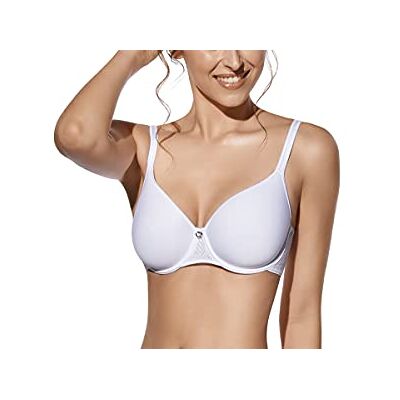 Selene dam Fabiola icke-vadderad bygel-bh, Vit (Blanc Blanc), 95 Selene dam Fabiola icke-vadderad bygel-bh, Vit (Blanc Blanc), 95