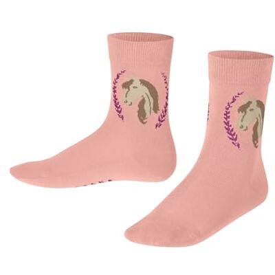FALKE unisex barn häst strumpor andas hållbar bomull förstärkta barnstrumpor slitstarka hudvänliga halkfria med hästmotiv hållbara 1 par, Rosa (persika Perl 8483) ny – miljövänlig, 23-26 EU FALKE unisex barn häst strumpor andas hållbar bomull förstärkta barnstrumpor slitstarka hudvänliga halkfria med hästmotiv hållbara 1 par, Rosa (persika Perl 8483) ny – miljövänlig, 23-26 EU
