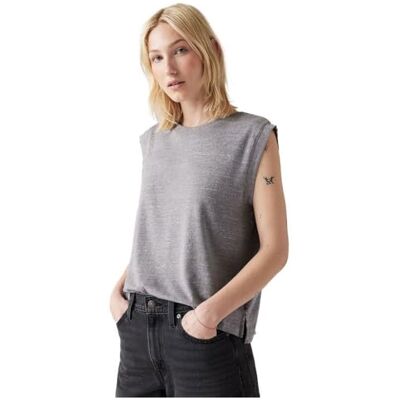 Levi's Dam boxy linne, Triblend header grå, XS Levi's Dam boxy linne, Triblend header grå, XS