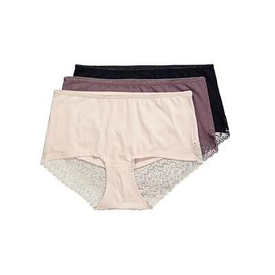 Ulla Popken dam stora storlekar överdimensionerade plus size hipster, 3-pack, spets Ulla Popken dam stora storlekar överdimensionerade plus size hipster, 3-pack, spets