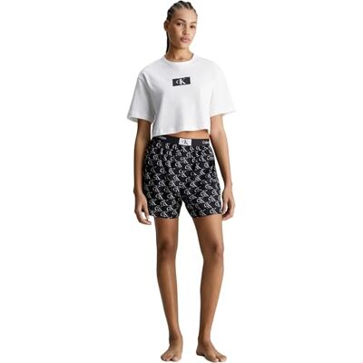 Calvin dam S/S kort set pyjamas, Litho Ck tryck + svart, M Calvin dam S/S kort set pyjamas, Litho Ck tryck + svart, M