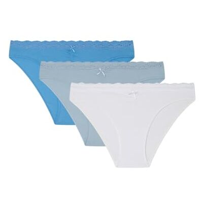 women'secret 3-pack Hipster Gallon Collection Brief Trosor, Vit, L för kvinnor women'secret 3-pack Hipster Gallon Collection Brief Trosor, Vit, L för kvinnor