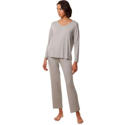 Triumph Dam Timeless Sensuality PK LSL pyjamas-set, tyst grå, 46, Tyst grå, 46 Triumph Dam Timeless Sensuality PK LSL pyjamas-set, tyst grå, 46, Tyst grå, 46
