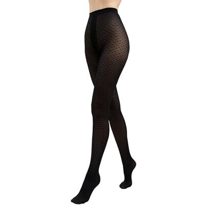 Conte elegant Accent 50 den damstrumpbyxor mönstrade geometriskt rutmönster tjocka elastiska med bomullskil fantasy moderiktiga stilrena vardag slitstarka bekväma, svart, 3 Conte elegant Accent 50 den damstrumpbyxor mönstrade geometriskt rutmönster tjocka elastiska med bomullskil fantasy moderiktiga stilrena vardag slitstarka bekväma, svart, 3