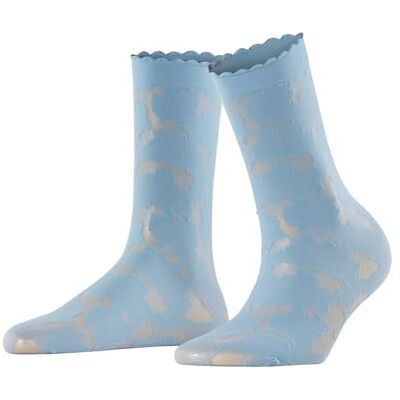 FALKE damstrumpor Hydrangea W så transparent mönstrade 1 par, blå Sky Blue 6876, 39-42 FALKE damstrumpor Hydrangea W så transparent mönstrade 1 par, blå Sky Blue 6876, 39-42
