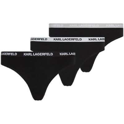 KARL LAGERFELD dam Logo Thong (3-pack) Underkläder KARL LAGERFELD dam Logo Thong (3-pack) Underkläder