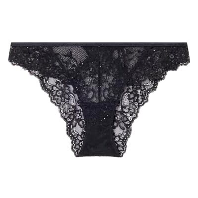 women'secret Hipster Sequins Lace Collection Brief, svart, XS för kvinnor women'secret Hipster Sequins Lace Collection Brief, svart, XS för kvinnor