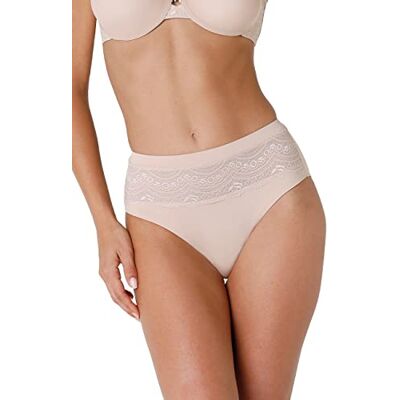 Lovable Celebrity Minimizer Maxi mikrofiber och spets dam, Beige, XL Lovable Celebrity Minimizer Maxi mikrofiber och spets dam, Beige, XL