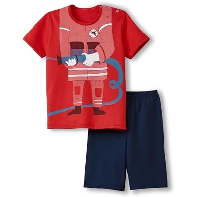 CALIDA Pojkar småbarn Fireman pyjamas-set, sommarröd, standard, Sommarröd, Enstorlek CALIDA Pojkar småbarn Fireman pyjamas-set, sommarröd, standard, Sommarröd, Enstorlek