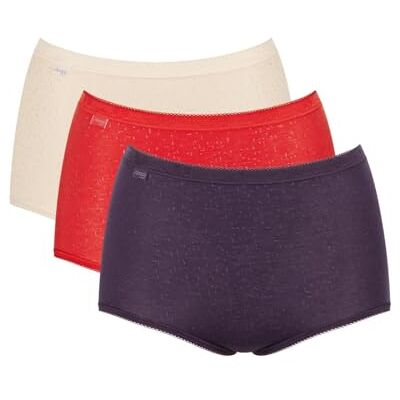 Sloggi Dam Basic+ Maxi C3P Holiday underkläder, Flerfärgad, 44 Sloggi Dam Basic+ Maxi C3P Holiday underkläder, Flerfärgad, 44