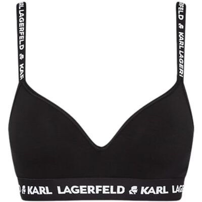 Karl Lagerfeld Modell XXS Svart Padded Logo BH - BH Karl Lagerfeld Modell XXS Svart Padded Logo BH - BH