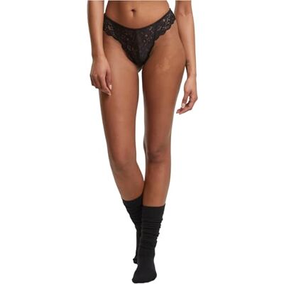 Urban Classics Kvinnors TB7847A-kvinnor allover lace tanga 2-pack underkläder, svart + vit, M, Svart + vit, M Urban Classics Kvinnors TB7847A-kvinnor allover lace tanga 2-pack underkläder, svart + vit, M, Svart + vit, M