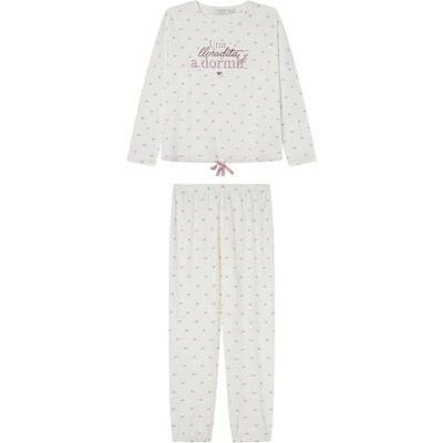 women'secret Lång granne blond pyjamas Pyjama, vit, L för kvinnor women'secret Lång granne blond pyjamas Pyjama, vit, L för kvinnor