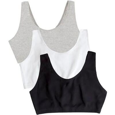 Fruit of the Loom kvinnors inbyggd sportbh uppbyggd sportbh 3-pack Fruit of the Loom kvinnors inbyggd sportbh uppbyggd sportbh 3-pack