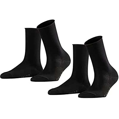 FALKE Damer Active Breeze 2-pack strumpor hållbara Lyocell svart grå fler färger damstrumpor utan mönster andas tunna miljövänliga hållbara med rullkant i multipack 2 par, Flerfärgad (sortiment 0010), 35-38 EU FALKE Damer Active Breeze 2-pack strumpor hållbara Lyocell svart grå fler färger damstrumpor utan mönster andas tunna miljövänliga hållbara med rullkant i multipack 2 par, Flerfärgad (sortiment 0010), 35-38 EU
