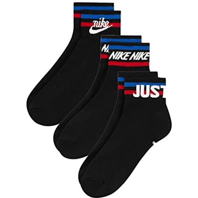 NIKE 3 par Everyday Essential Quarter sneakers strumpor DX5080, färg: svart – 010, strumpor och strumpor: 46-50 NIKE 3 par Everyday Essential Quarter sneakers strumpor DX5080, färg: svart – 010, strumpor och strumpor: 46-50
