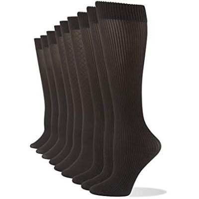 no nonsense dambyxa strumpa, svart 9 par paket, en storlek no nonsense dambyxa strumpa, svart 9 par paket, en storlek