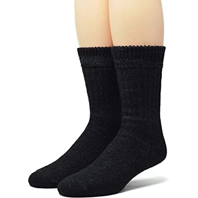 WARRIOR ALPACA SOCKS Unisex Toasty Toes Ultimate Alpaca Socks For Men And Women (Medium Black Heather) WARRIOR ALPACA SOCKS Unisex Toasty Toes Ultimate Alpaca Socks For Men And Women (Medium Black Heather)