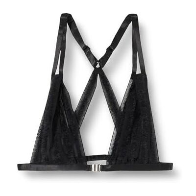 Dagi Tulle Detailed Bralet BH för kvinnor, svart, XL Dagi Tulle Detailed Bralet BH för kvinnor, svart, XL