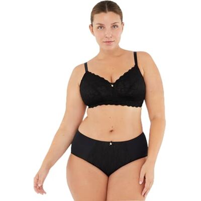 Dagi Dam Underwire Fixed Strap BH, svart, 90D Dagi Dam Underwire Fixed Strap BH, svart, 90D