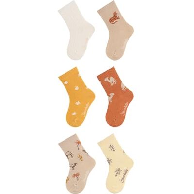 Sterntaler Unisex babystrumpor 6-pack safari, ecru, 18 EU Sterntaler Unisex babystrumpor 6-pack safari, ecru, 18 EU