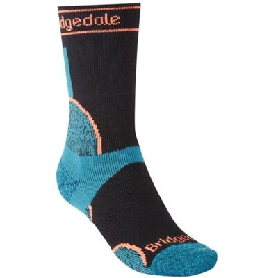Bridgedale strumpor TRAIL RUN Midweight T2 Merino Sport 3/4 Crew dam – medium svart Bridgedale strumpor TRAIL RUN Midweight T2 Merino Sport 3/4 Crew dam – medium svart