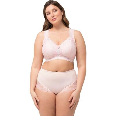 Ulla Popken dam Bralette, spets, dragkedja, utan bygel, kopp A/B och C/D BH Ulla Popken dam Bralette, spets, dragkedja, utan bygel, kopp A/B och C/D BH