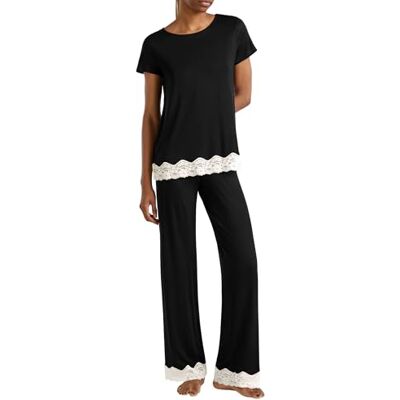 United T-shirt 3Z123M314 Toppdel av Pyjamas, Svart, XS Dam, Svart, XS United T-shirt 3Z123M314 Toppdel av Pyjamas, Svart, XS Dam, Svart, XS