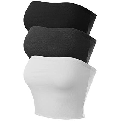 MixMatchy Sexiga tubtoppar för dam axelbandslösa toppar basic rygglös bandeau-bh sommardräkter 2024 MixMatchy Sexiga tubtoppar för dam axelbandslösa toppar basic rygglös bandeau-bh sommardräkter 2024