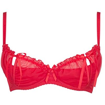 Axami V-6441 Magenta Hebe BH för dam, justerbara remmar uppsättning, EU 75C röd Axami V-6441 Magenta Hebe BH för dam, justerbara remmar uppsättning, EU 75C röd
