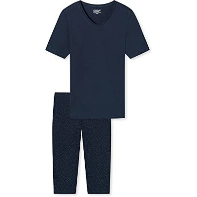 Uncover by Schiesser Damen Schlafanzug Set Shirt kurzarm mit 3/4 langer Schlafhose Nachtwäsche Uncover by Schiesser Damen Schlafanzug Set Shirt kurzarm mit 3/4 langer Schlafhose Nachtwäsche