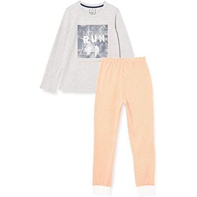 Sanetta Flickor pyjamas lång grå pyjamas-set (2-pack), Sten ML-., 152 cm Sanetta Flickor pyjamas lång grå pyjamas-set (2-pack), Sten ML-., 152 cm