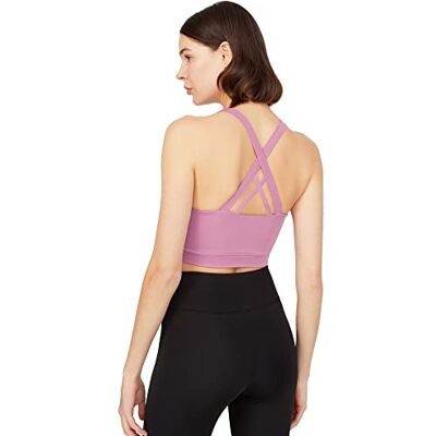 LOS OJOS Sport-BH – crisscross rygg medium stöd sport-BH med avtagbara kupor, orkidé slöja, XS LOS OJOS Sport-BH – crisscross rygg medium stöd sport-BH med avtagbara kupor, orkidé slöja, XS