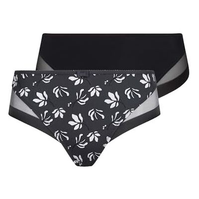 Dim Set med generösa trosor x2, urban blom/svart, 2 dam, Urban Bloom/Black, L Dim Set med generösa trosor x2, urban blom/svart, 2 dam, Urban Bloom/Black, L